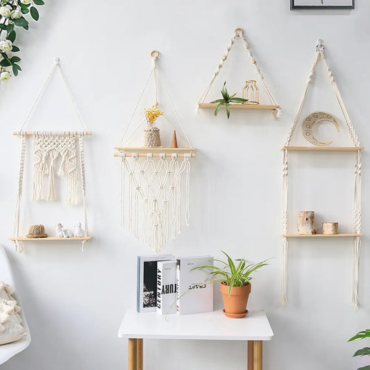 Macrame Wall Hanging Shelf