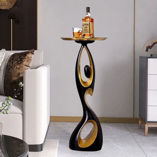 Luxury Art Abstract Sofa Side Table